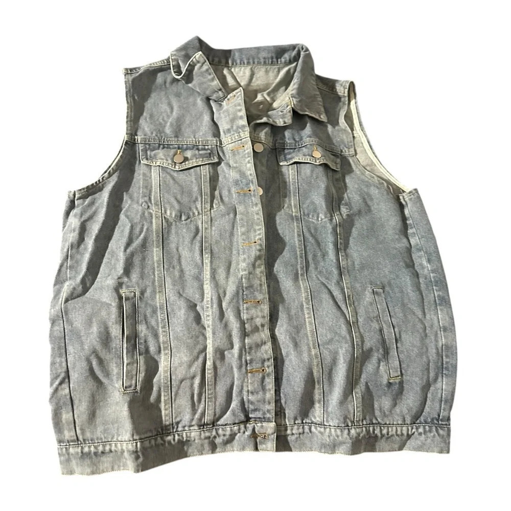 Women's denim vest size 2XL